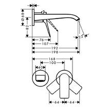 Смеситель скрытого монтажа для раковины Hansgrohe Vivenis 75050140 бронза матовый, фото №2