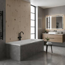 Ванна акрилова Devit Life LIF16070 160x70 см з ніжками, біла, фото №4