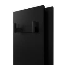 Радиатор электрический Deweit Whole Wall 2.0, с держателем для полотенец и халатов, Led-подсветка, цвет черный мат, фото №4