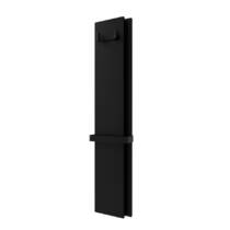 Радиатор электрический Deweit Whole Wall 2.0, с держателем для полотенец и халатов, Led-подсветка, цвет черный мат, фото №3
