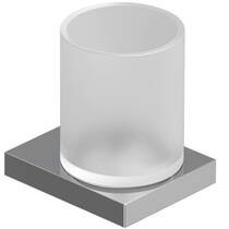 Склянка Kludi Vela C 3197505 з тримачем, хром, фото №1