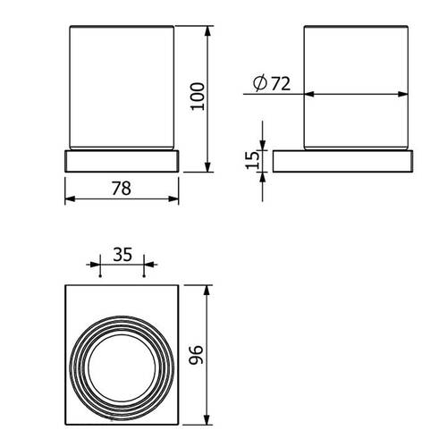 Стакан Kludi Vela C 3197505 с держателем, хром, фото 2