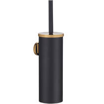 Щітка для унітаза Аква Родос Lorenzo Black Gold 27502 чорний матовий/золото, фото №1