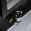 Склянка Аква Родос Lorenzo Black Gold 27503 з тримачем, чорний матовий/золото, фото 3