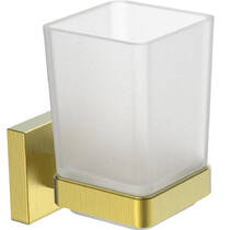 Стакан Аква Родос Orlando 27492 с держателем, золото матовый, фото №1