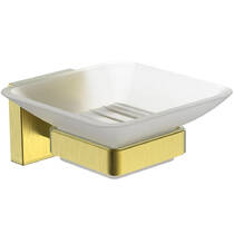 Мыльница Аква Родос Orlando Gold 8922C с держателем золото матовый, фото №1