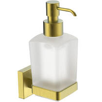 Дозатор для жидкого мыла Аква Родос Orlando 27495 с держателем, золото матовый, фото №1