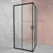 Душова кабіна Radaway Alienta 10239090-54-01 90х90х190 см профіль чорний, скло прозоре, фото 5