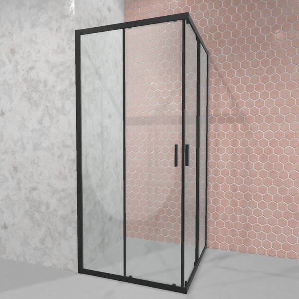 Душова кабіна Radaway Alienta 10239090-54-01 90х90х190 см профіль чорний, скло прозоре, фото 5