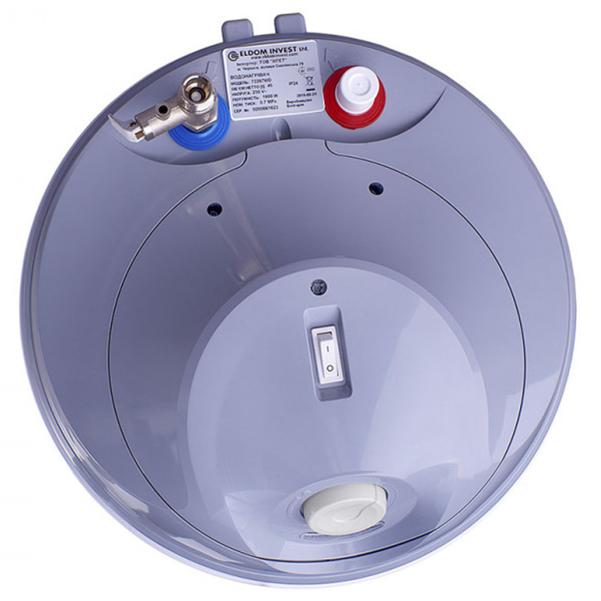 WVY08044FD Водонагрівач Eldom Style Dry 80л 2,0 kW (1 сорт)