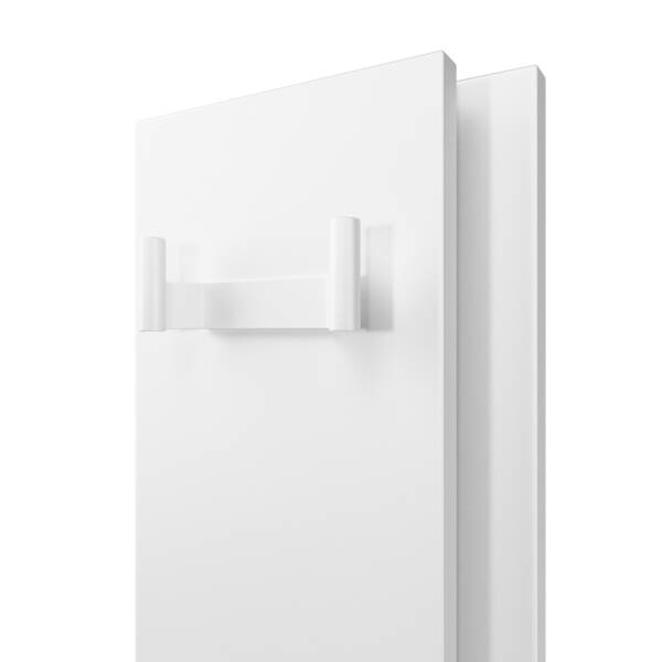 Радіатор електричний Whole Wall_2.0, з тримачем для рушників та халатів, Led-підсвітка, колір білий мат — фото 4