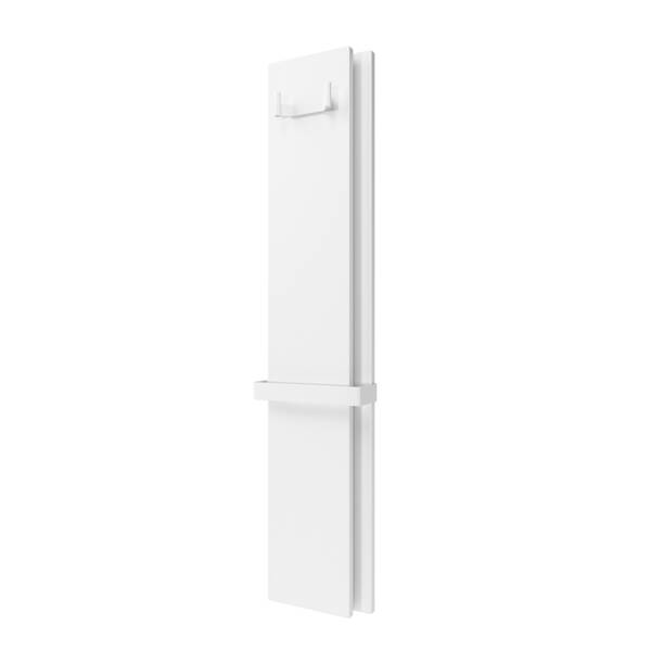 Радіатор електричний Whole Wall_2.0, з тримачем для рушників та халатів, Led-підсвітка, колір білий мат — фото 3