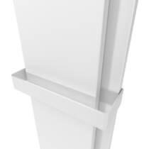 Радиатор электрический Deweit Whole Wall 2.0, с держателем для полотенец и халатов, Led-подсветка, цвет белый мат, фото №5