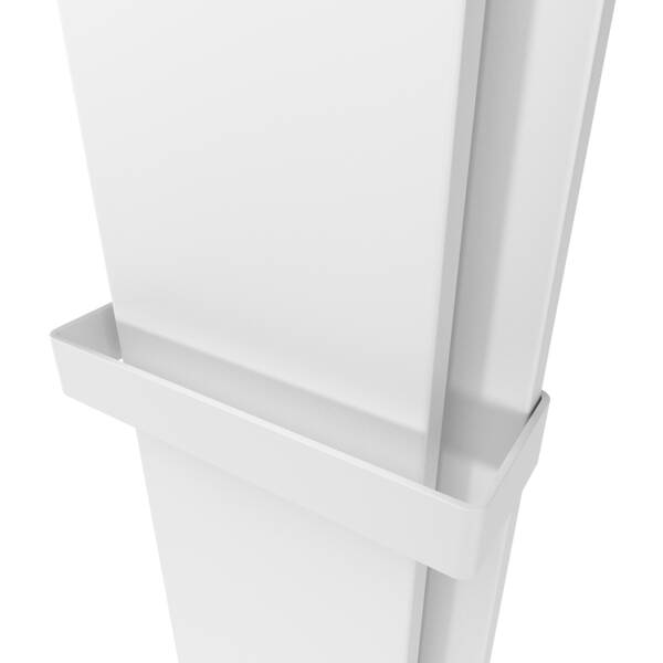 Радіатор електричний Whole Wall_2.0, з тримачем для рушників та халатів, Led-підсвітка, колір білий мат — фото 5