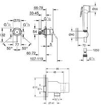 Гигиенический душ Grohe Essence UA111197243 черный матовый, фото №5