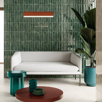 Керамогранит Novabell Fusion FUS725 Fus Brick Smeraldo 6х25 см, фото №1