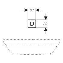 Смеситель скрытого монтажа для раковины Geberit Brenta 116.272.SN.1 электронный, стальной, фото №2