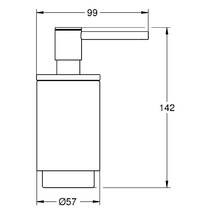 Дозатор для рідкого мила Grohe Selection 41028DA0 без тримача, теплий захід сонця (рожеве золото), фото №3