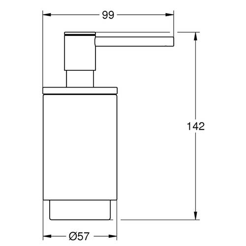 Дозатор для рідкого мила Grohe Selection 41028DA0 без тримача, теплий захід сонця (рожеве золото), фото 3
