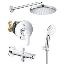 Душевая система скрытого монтажа Grohe Eurosmart UA26415SC11 3 потребителя, хром, фото №1