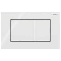 Клавіша змиву Geberit Sigma40 115.629.SI.1 білий/скло, фото №1