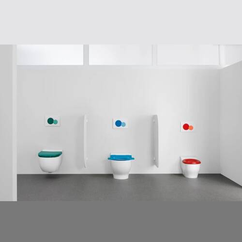 Інсталяція для підвісного дитячого унітаза Geberit Duofix Bambini 111.923.00.6, 97 см, зі змивним бачком прихованого монтажу Sigma 12 см, фото 5