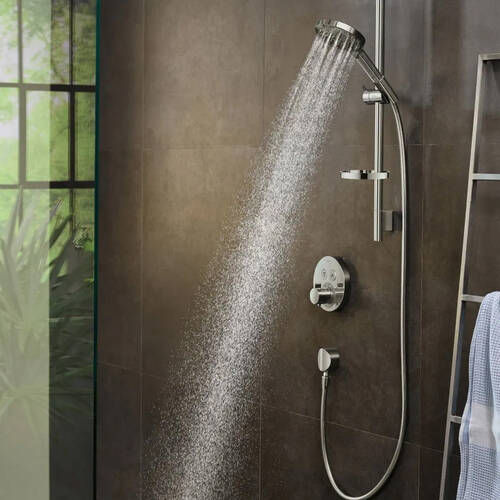 Шлангове підключення Hansgrohe FixFit 26453000 з клапаном зворотного потоку, хром, фото 3