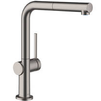 Змішувач для кухні Hansgrohe Talis M54 72808340 хром чорний матовий, фото №1
