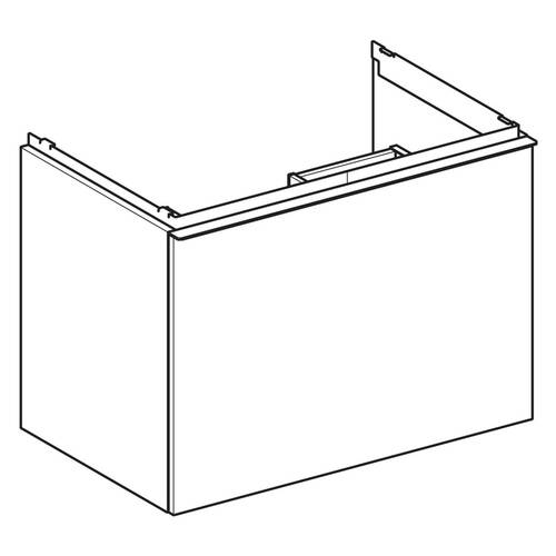 Тумба для раковины Geberit Acanto 503.004.01.2 подвесная, белый глянец, фото 2