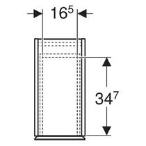 Пенал Geberit 503.011.JK.2 24 см подвесной, лава глянец, фото №2
