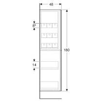 Пенал Geberit 503.011.JK.2 24 см подвесной, лава глянец, фото №4