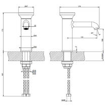 Змішувач для раковини Gessi Origini 66002-726 тепла бронза матовий, фото №3