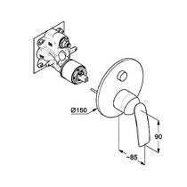 Смеситель скрытого монтажа для ванны/душа Kludi Balance 527590575 хром, фото №2