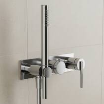 Смеситель скрытого монтажа для ванны Gessi Ingranaggio 63543-031 с душевым набором хром, фото №1