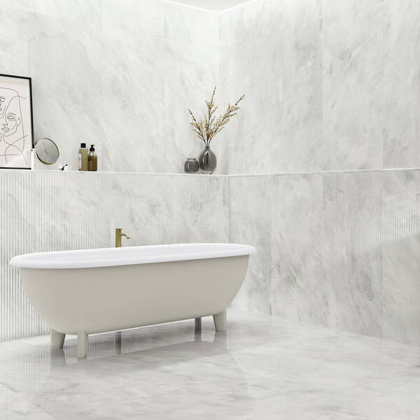 Керамограніт APE Alexandria White Matt 60x120 см
