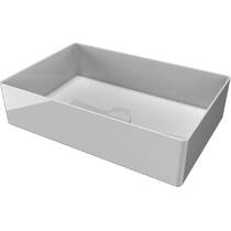 Раковина SDR Ceramiche Qube 11 LVQ11 50х33 см, белая глянцевая, фото №2