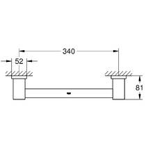 Поручень Grohe Essentials Cube 40514001 340 мм хром, фото №3