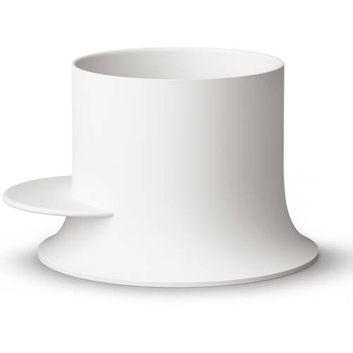 Ванна круглая из искусственного камня PAA Alba VAALBS/00 d=1200мм Silkstone с интегрированным сифоном, белый матовый, фото 1