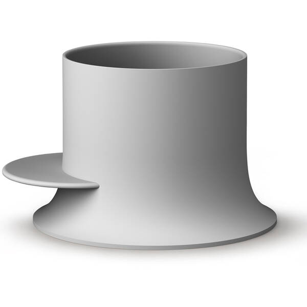 Ванна круглая из искусственного камня PAA Alba VAALBS/03 d=1200мм Silkstone с интегрированным сифоном, Matte Grey, фото 1