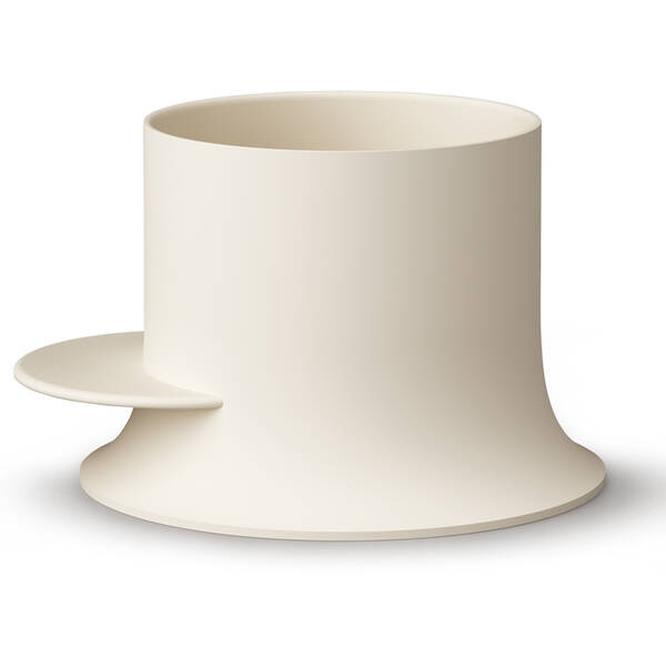 Ванна круглая из искусственного камня PAA Alba VAALBS/05 d=1200мм Silkstone с интегрированным сифоном, Matte Oyster, фото 1