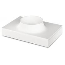 Раковина PAA Alba 35 Silkstone IALBS35/00 інтегрована на поверхню з панеллю, білий мат, фото №1