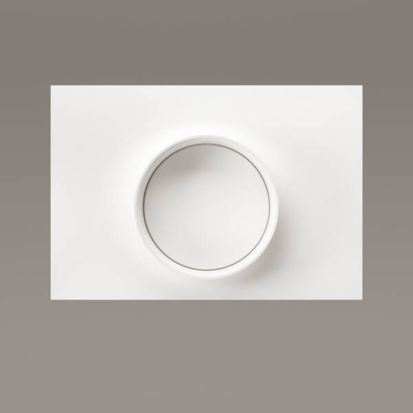 Раковина PAA Alba 35 Silkstone IALBS35/05 интегрирована на поверхность с панелью, Matte Oyster, фото 3