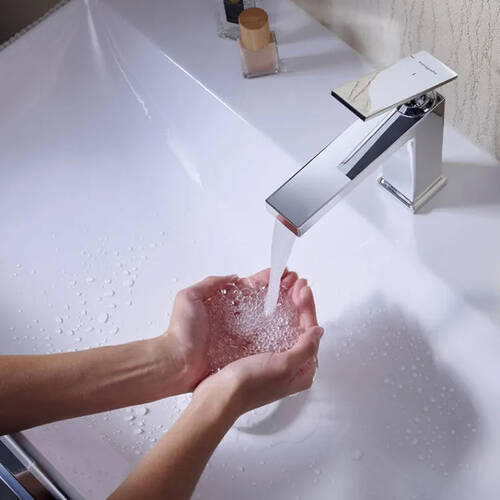 Змішувач для раковини Hansgrohe Tecturis E CoolStart EcoSmart+ 73014000 хром, фото 3