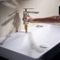 Змішувач для раковини Hansgrohe Tecturis E CoolStart EcoSmart+ 73014000 хром, фото №4