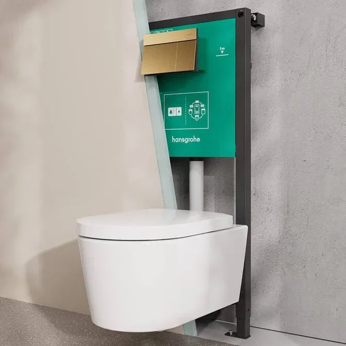 01022180 HG Інсталяційна система iFrame Universal 1120 для підвісного унітазу (1 сорт)