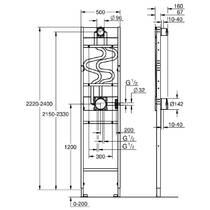 Інсталяція для душової системи Grohe Rapido Shower Frame Duo 1039949990, фото №4