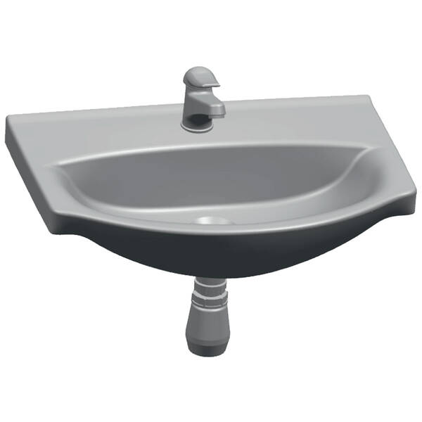 Раковина Cersanit Washbasin Savini (2018) 65 белый, фото 2