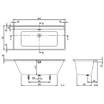 Ванна акрилова Villeroy&Boch Collaro UBA160COR2PV-01 160х75 см білий глянець, фото №2