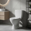 Унитаз-компакт Mito Kaskada 889 010 3/6 с полипропиленовым сиденьем, белый, фото 1