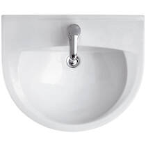 Раковина Mito President 60 з отвором для змішувача, білий глянець (картон), фото №3